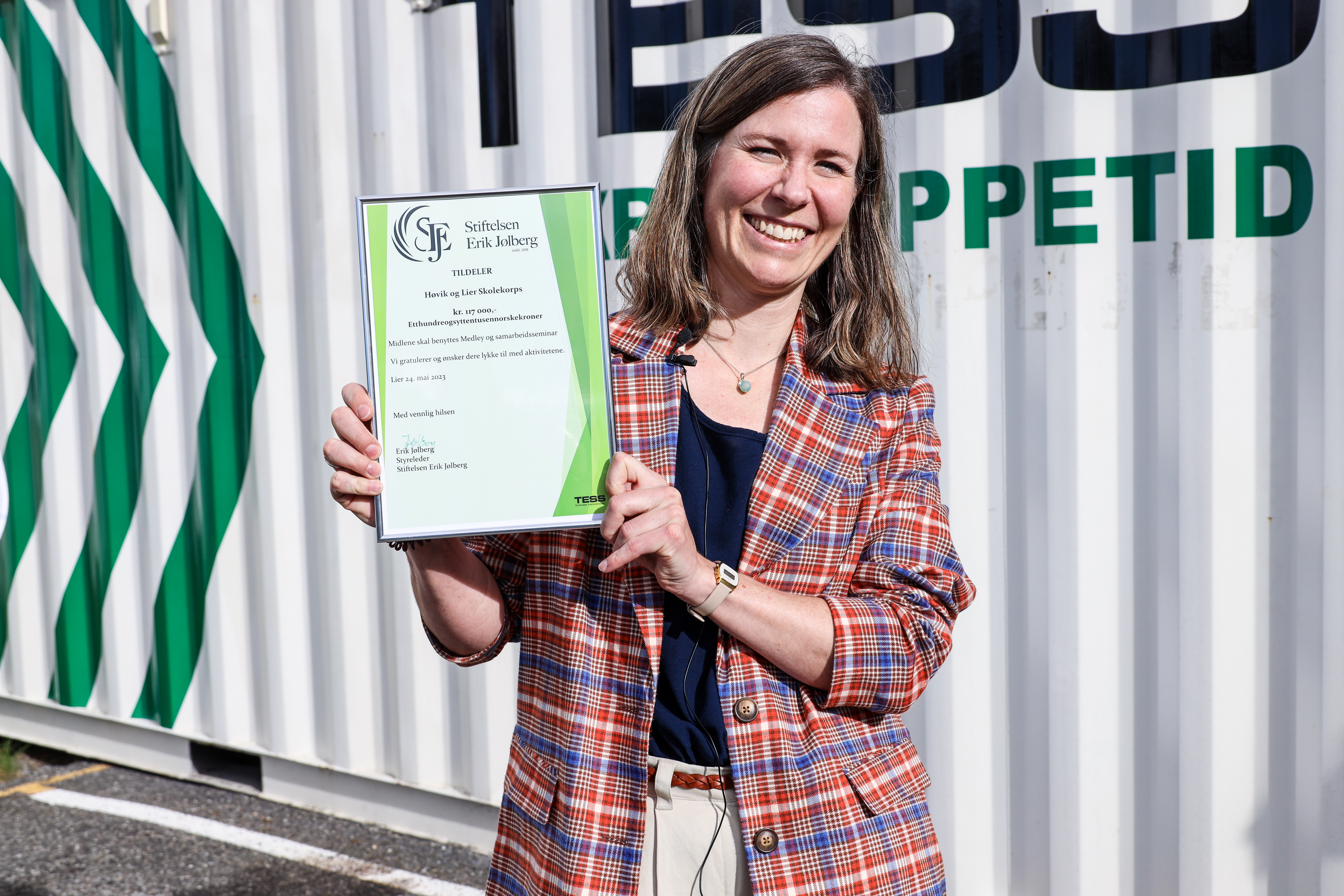 SEJ-utdeling-Høvok-Lier-skolekorps-Henriette Hustadnes.jpg